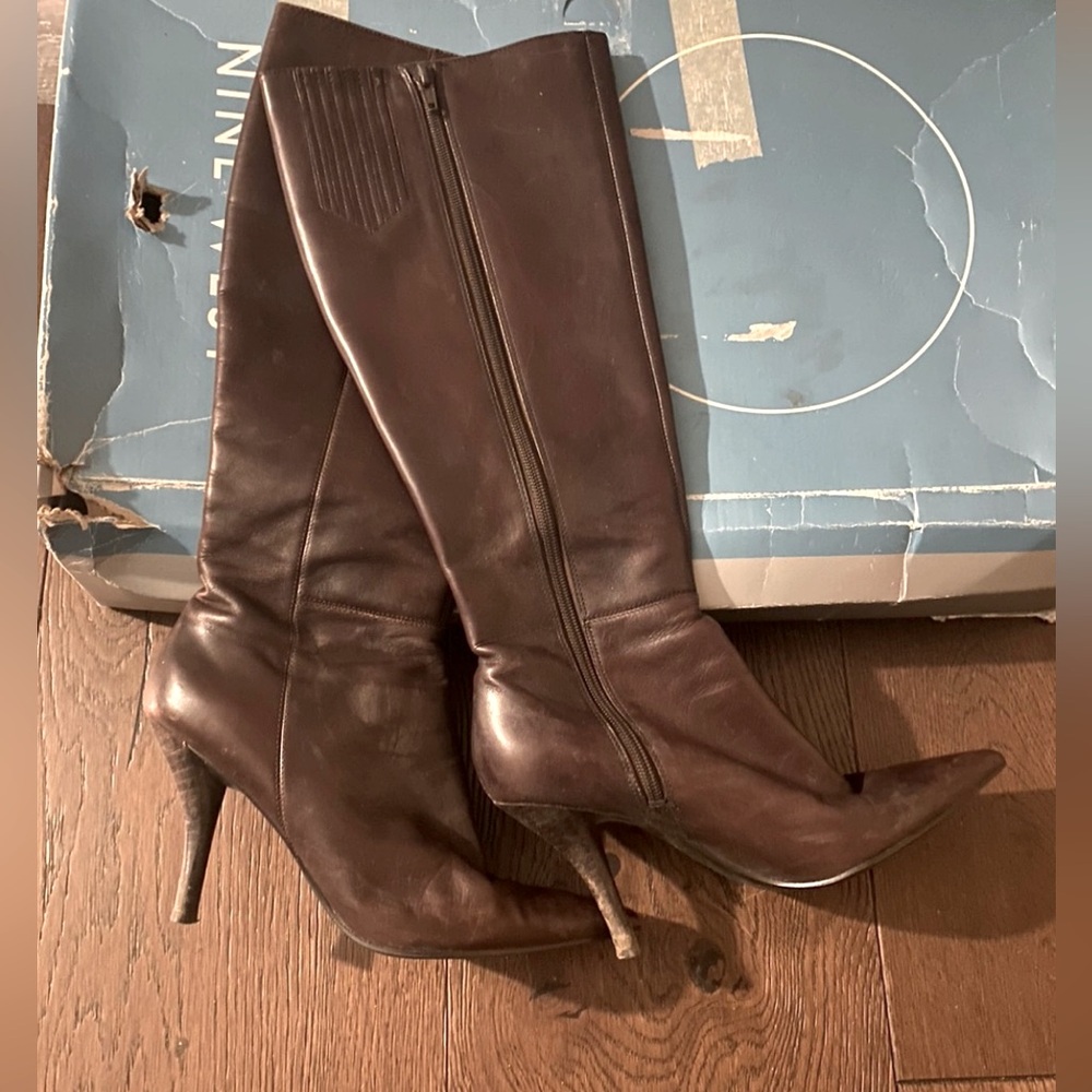 Nine West Brown Leather Boots